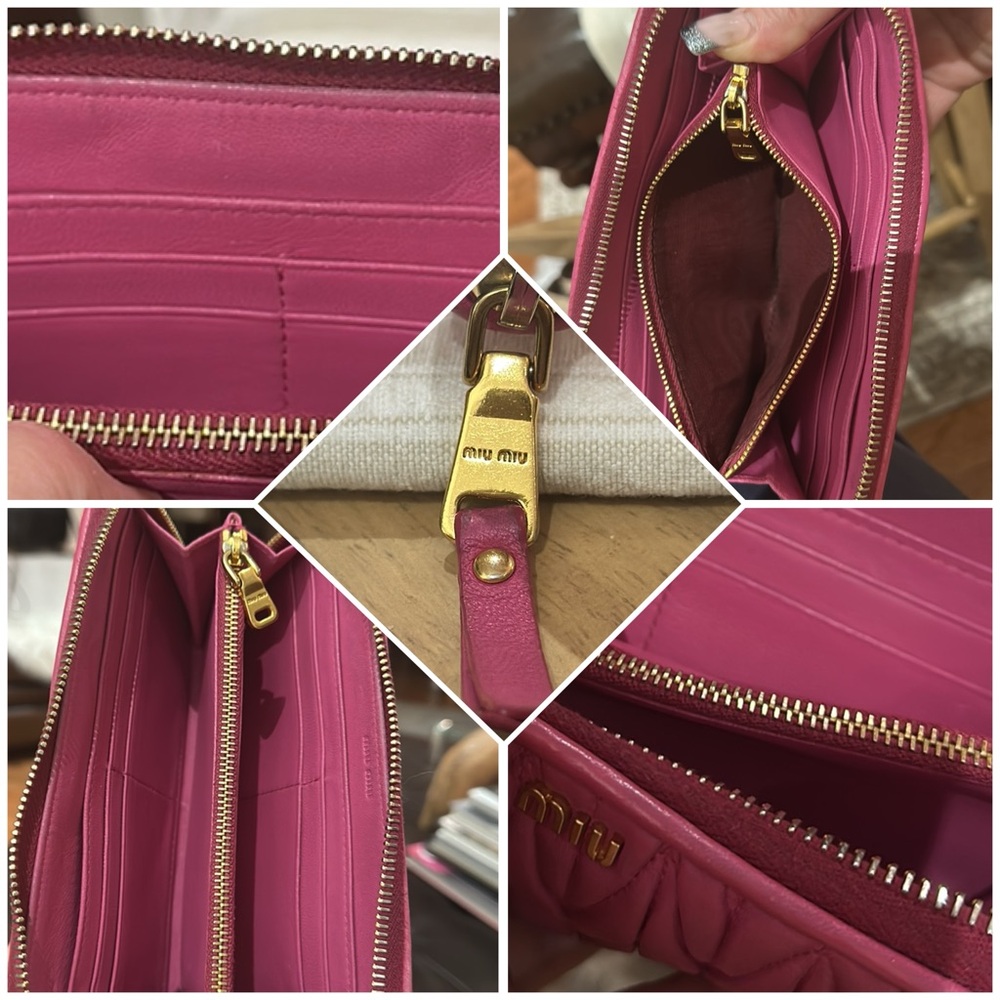 Authentic Miu Miu Long Matelass Nappa Leather Zip… - image 8